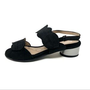 Beautifeel Elsie Black Suede Sandals